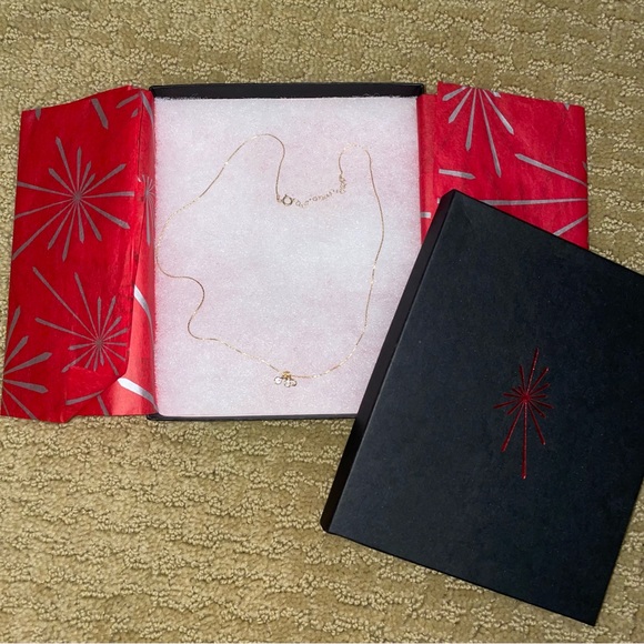 NWT Fireworks Sabina Necklace Swarovski Crystals 14K Gold-Filled - Picture 4 of 7